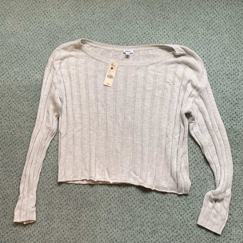 light gray knit sweater